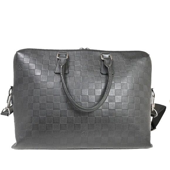 (D510) LOUIS VUITTON Porte Documents Jour 2Way Hand Bag Damier Infini BK - Picture 3 of 13
